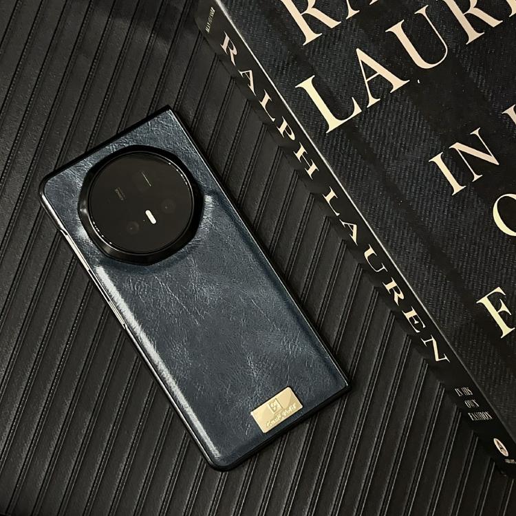 For Honor Magic V5 Crazy Horse Texture PU Phone Case