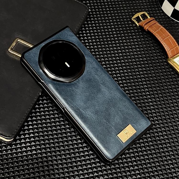 For Honor Magic V6 Crazy Horse Texture PU Phone Case