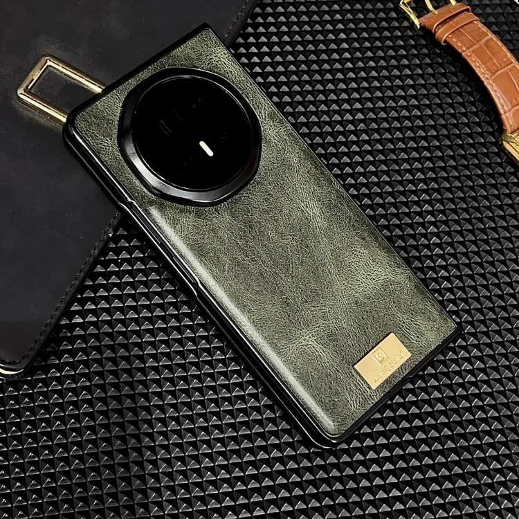 For Honor Magic V6 Crazy Horse Texture PU Phone Case