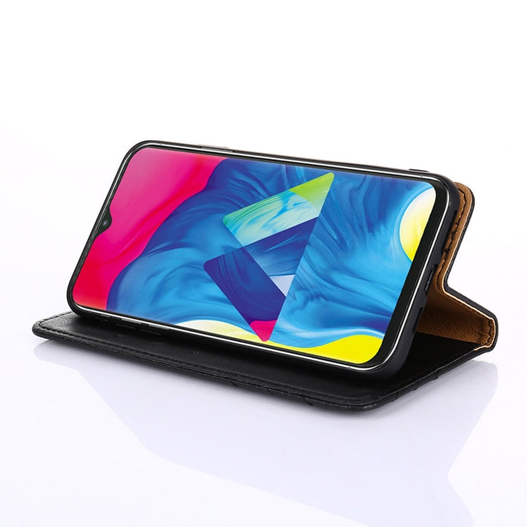For Samsung Galaxy A20 Non-Magnetic Retro Texture Horizontal Flip Leather Case with Holder & Card Slots & Wallet
