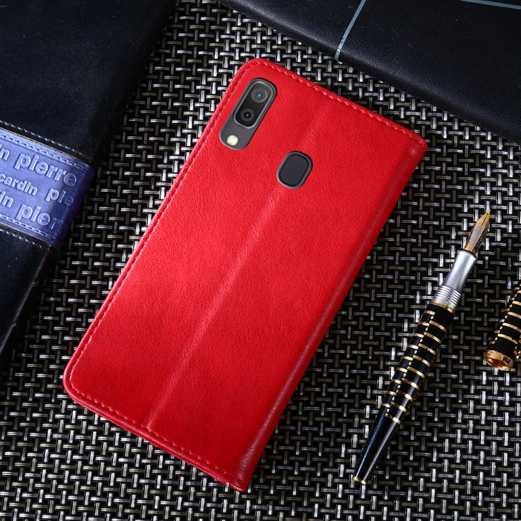 For Samsung Galaxy A30 Non-Magnetic Retro Texture Horizontal Flip Leather Case with Holder & Card Slots & Wallet