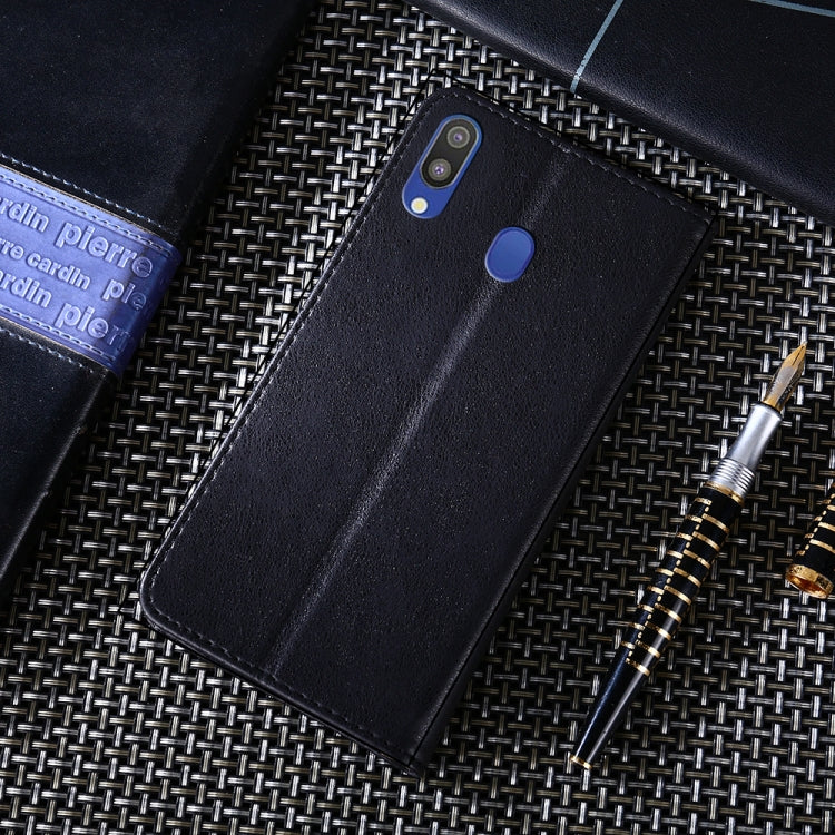 For Samsung Galaxy M20 Non-Magnetic Retro Texture Horizontal Flip Leather Case with Holder & Card Slots & Wallet