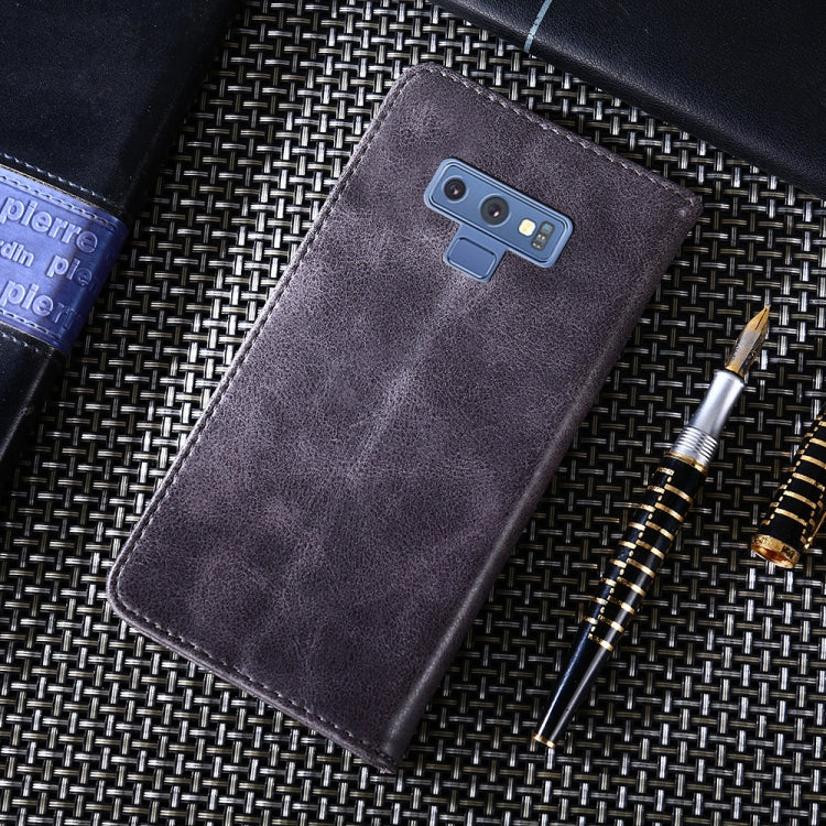 For Samsung Galaxy Note 9 Non-Magnetic Retro Texture Horizontal Flip Leather Case with Holder & Card Slots & Wallet
