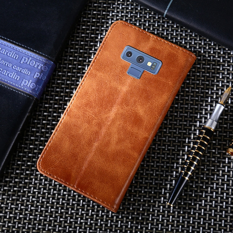 For Samsung Galaxy Note 9 Non-Magnetic Retro Texture Horizontal Flip Leather Case with Holder & Card Slots & Wallet