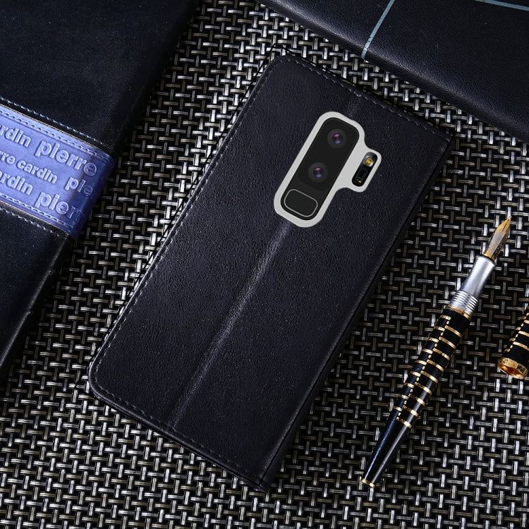 For Samsung Galaxy S9+ Non-Magnetic Retro Texture Horizontal Flip Leather Case with Holder & Card Slots & Wallet