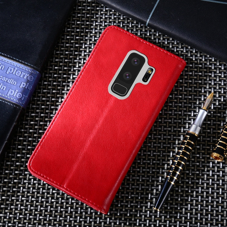 For Samsung Galaxy S9+ Non-Magnetic Retro Texture Horizontal Flip Leather Case with Holder & Card Slots & Wallet