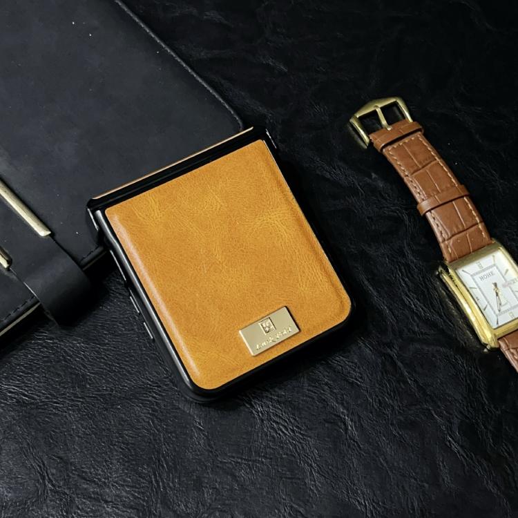 For Xiaomi Mix Flip 2 Crazy Horse Texture Three-stage Leather Phone Case