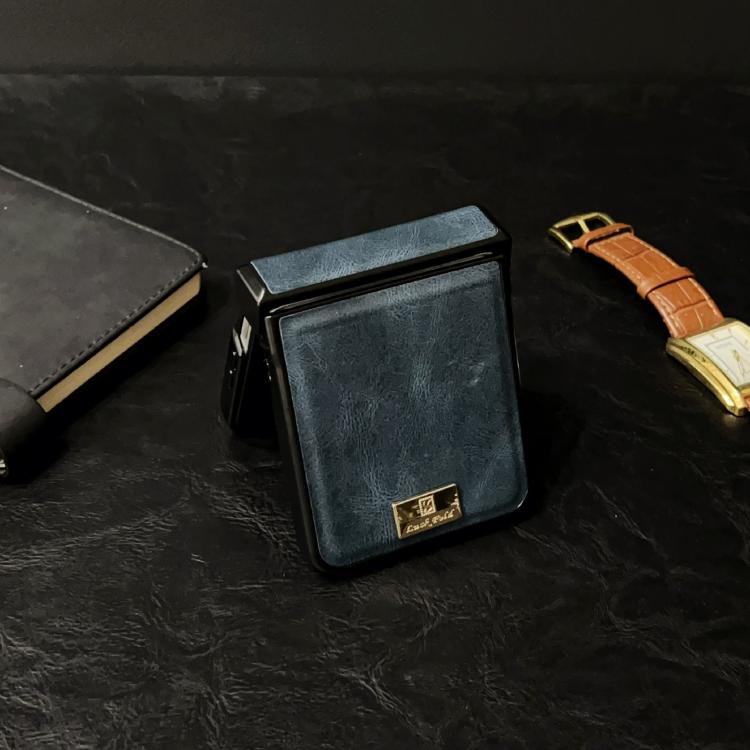 For Xiaomi Mix Flip 2 Crazy Horse Texture Three-stage Leather Phone Case