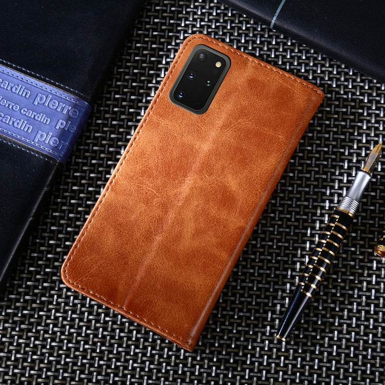 For Samsung Galaxy S20+ Non-Magnetic Retro Texture Horizontal Flip Leather Case with Holder & Card Slots & Wallet