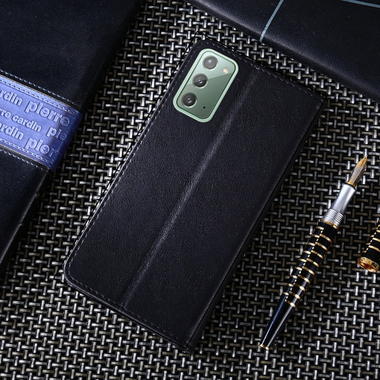 For Samsung Galaxy Note20 Non-Magnetic Retro Texture Horizontal Flip Leather Case with Holder & Card Slots & Wallet