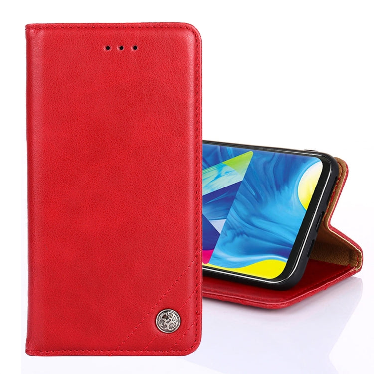 For Samsung Galaxy Note20 Non-Magnetic Retro Texture Horizontal Flip Leather Case with Holder & Card Slots & Wallet