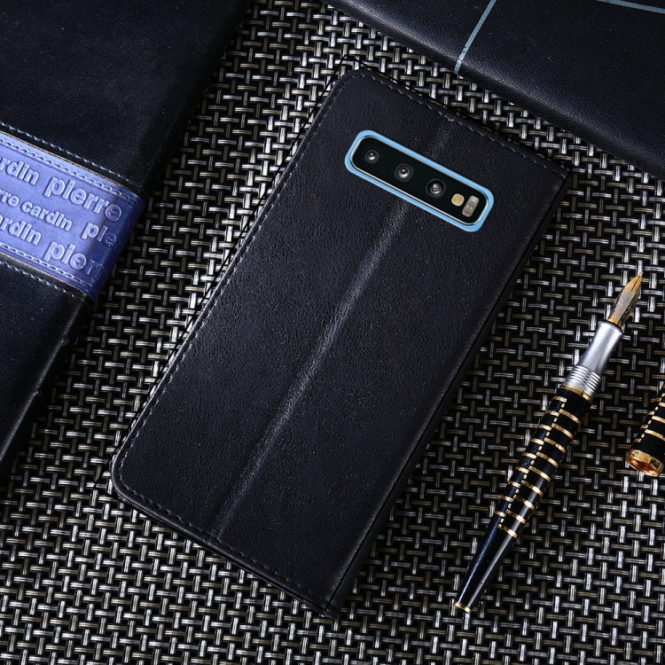 For Samsung Galaxy S10 Non-Magnetic Retro Texture Horizontal Flip Leather Case with Holder & Card Slots & Wallet