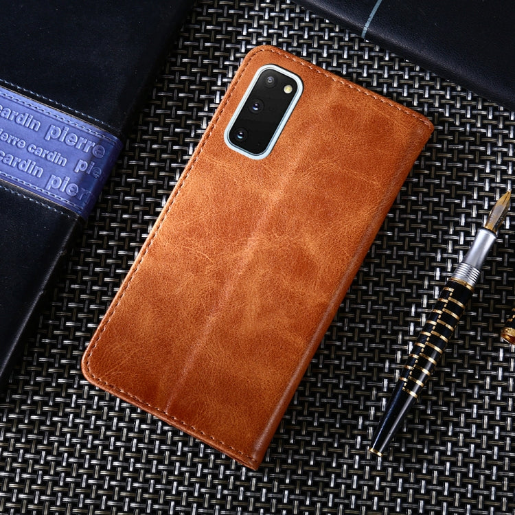 For Samsung Galaxy S20 FE Non-Magnetic Retro Texture Horizontal Flip Leather Case with Holder & Card Slots & Wallet