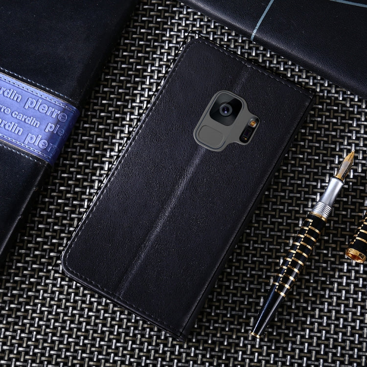 For Samsung Galaxy S9 Non-Magnetic Retro Texture Horizontal Flip Leather Case with Holder & Card Slots & Wallet