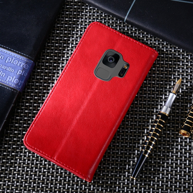 For Samsung Galaxy S9 Non-Magnetic Retro Texture Horizontal Flip Leather Case with Holder & Card Slots & Wallet
