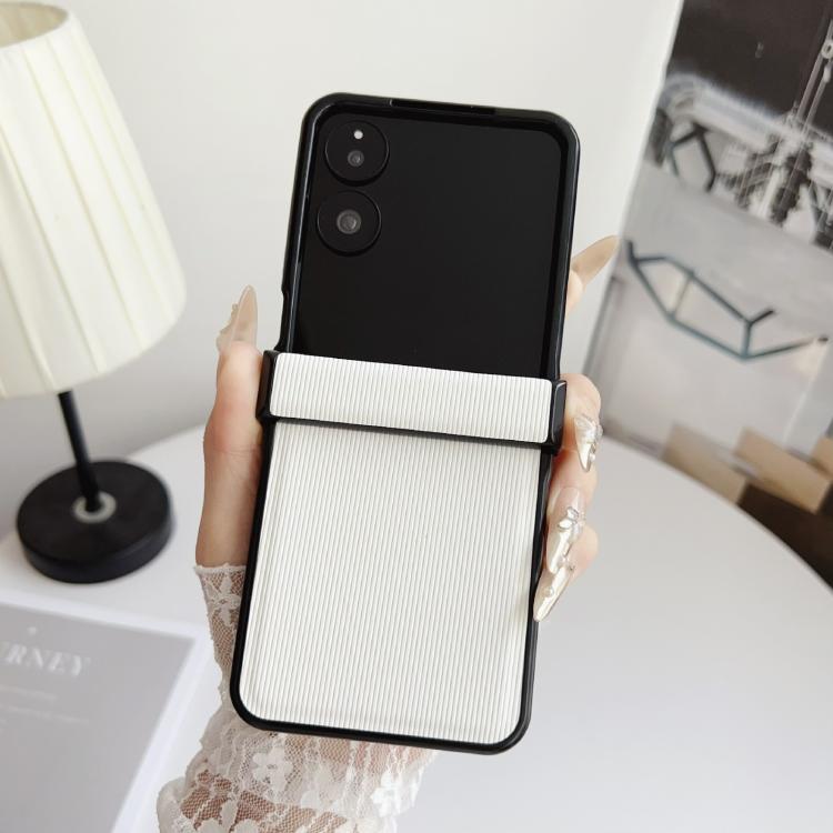 For Xiaomi Mix Flip 2 Three Parts Vertical Texture Protective Phone Case