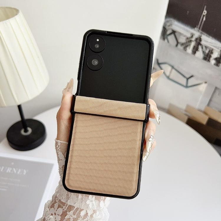 For Xiaomi Mix Flip 2 Three Parts Vertical Texture Protective Phone Case