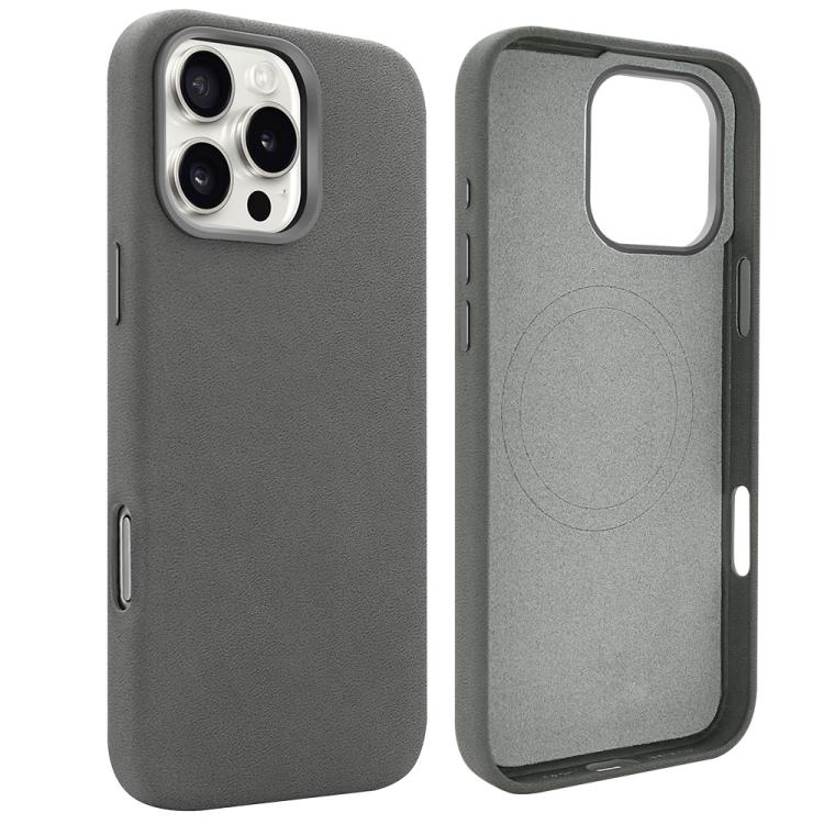 For iPhone 16 Pro Max VIETAO Suede MagSafe PU Leather Phone Case