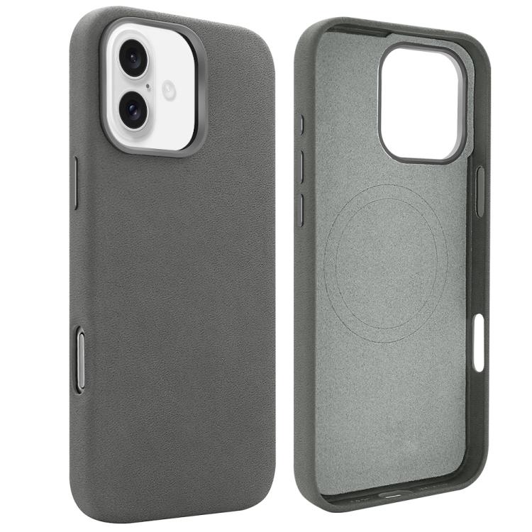 For iPhone 16 VIETAO Suede MagSafe PU Leather Phone Case