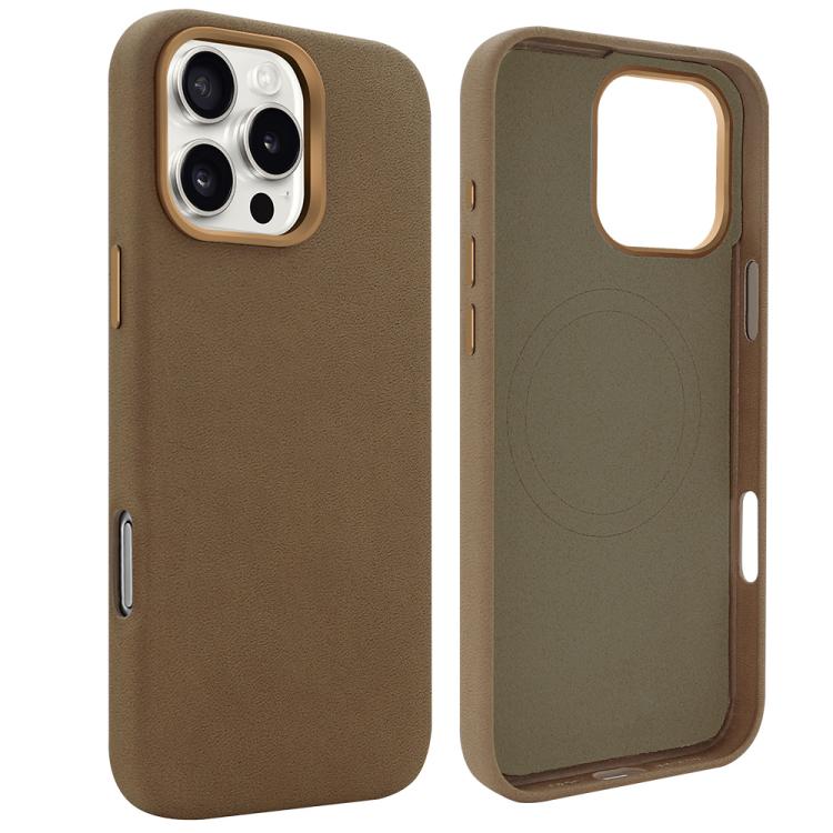 For iPhone 15 Pro Max VIETAO Suede MagSafe PU Leather Phone Case