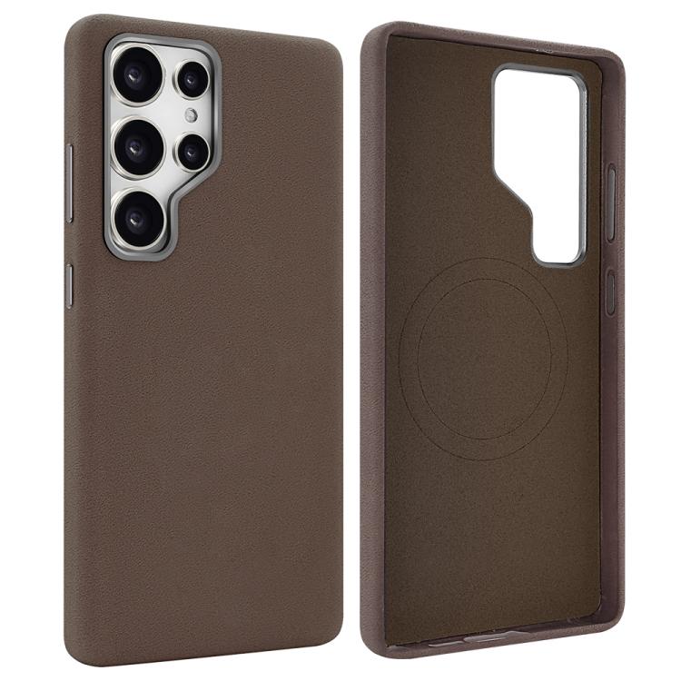 For Samsung Galaxy S25 Ultra 5G VIETAO Suede MagSafe PU Leather Phone Case