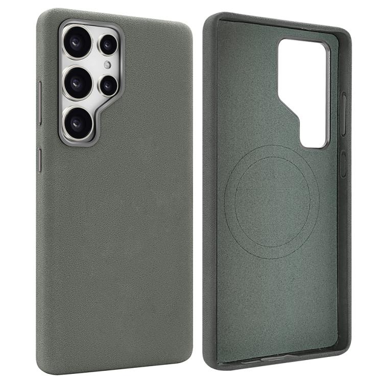 For Samsung Galaxy S25 Ultra 5G VIETAO Suede MagSafe PU Leather Phone Case