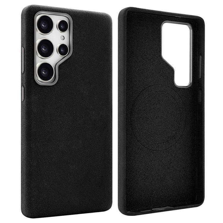 For Samsung Galaxy S25 Ultra 5G VIETAO Suede MagSafe PU Leather Phone Case