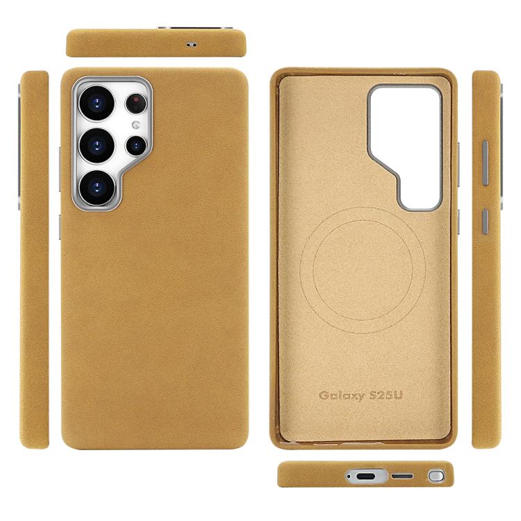 For Samsung Galaxy S25 Ultra 5G VIETAO Suede MagSafe PU Leather Phone Case