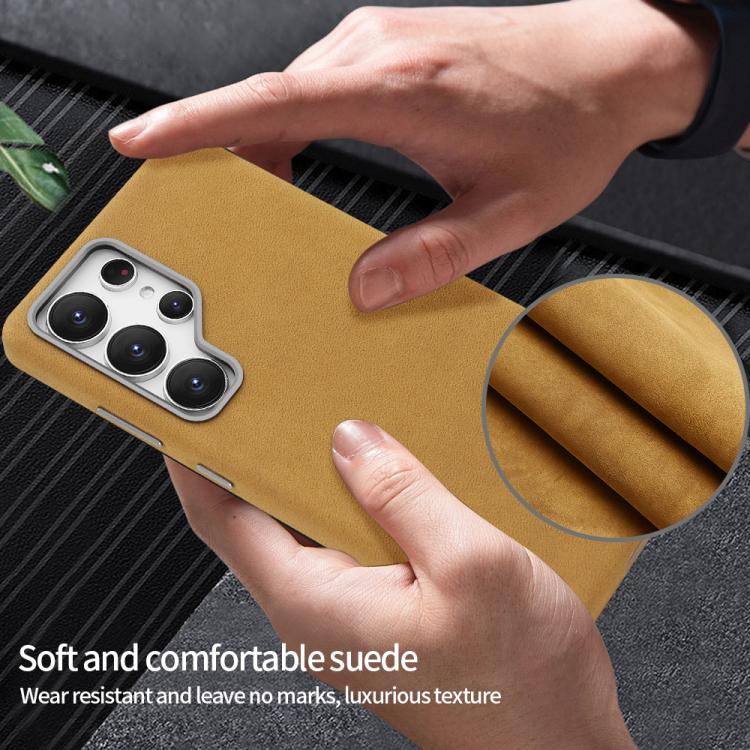 For Samsung Galaxy S25 Ultra 5G VIETAO Suede MagSafe PU Leather Phone Case