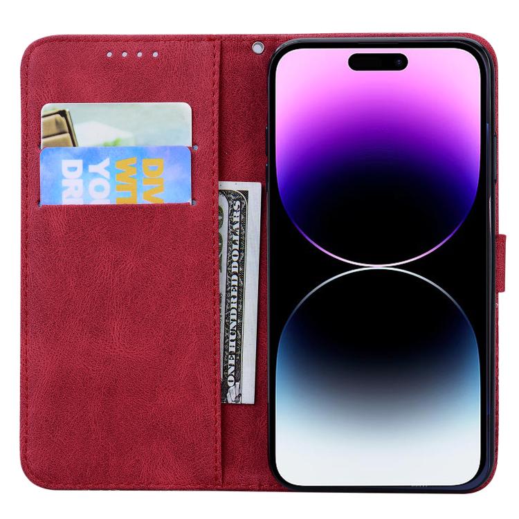 For iPhone 17 Pro Max Retro Skin Feel Butterflies Embossing Horizontal Flip Leather Phone Case