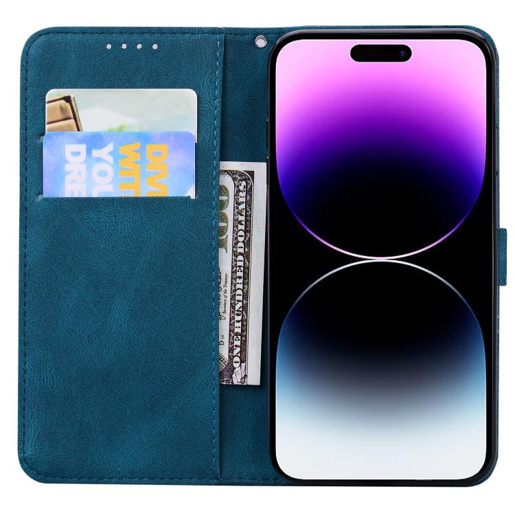 For iPhone 17 Pro Retro Skin Feel Butterflies Embossing Horizontal Flip Leather Phone Case