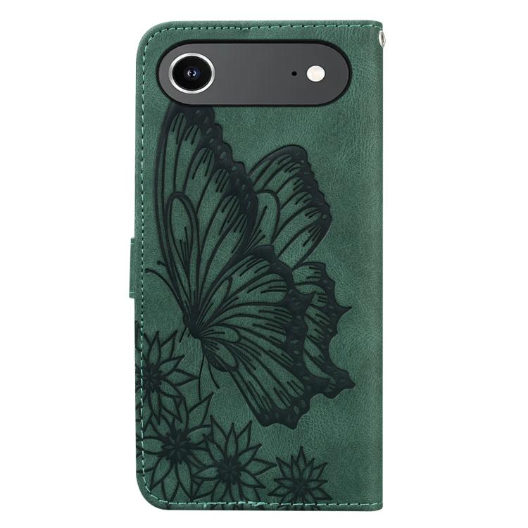 For iPhone Air Retro Skin Feel Butterflies Embossing Horizontal Flip Leather Phone Case