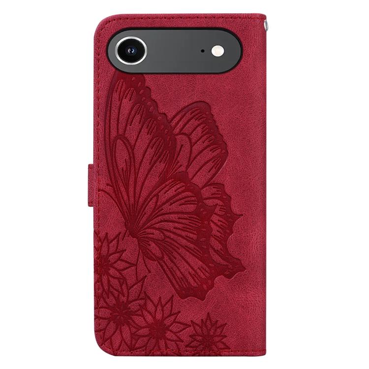 For iPhone Air Retro Skin Feel Butterflies Embossing Horizontal Flip Leather Phone Case