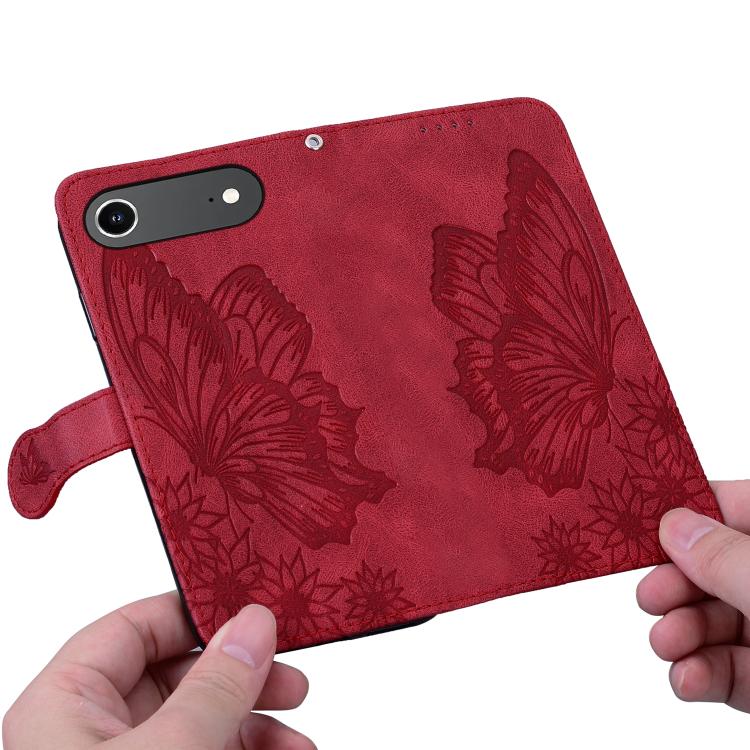 For iPhone Air Retro Skin Feel Butterflies Embossing Horizontal Flip Leather Phone Case