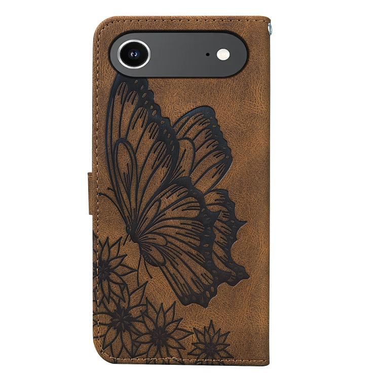 For iPhone Air Retro Skin Feel Butterflies Embossing Horizontal Flip Leather Phone Case