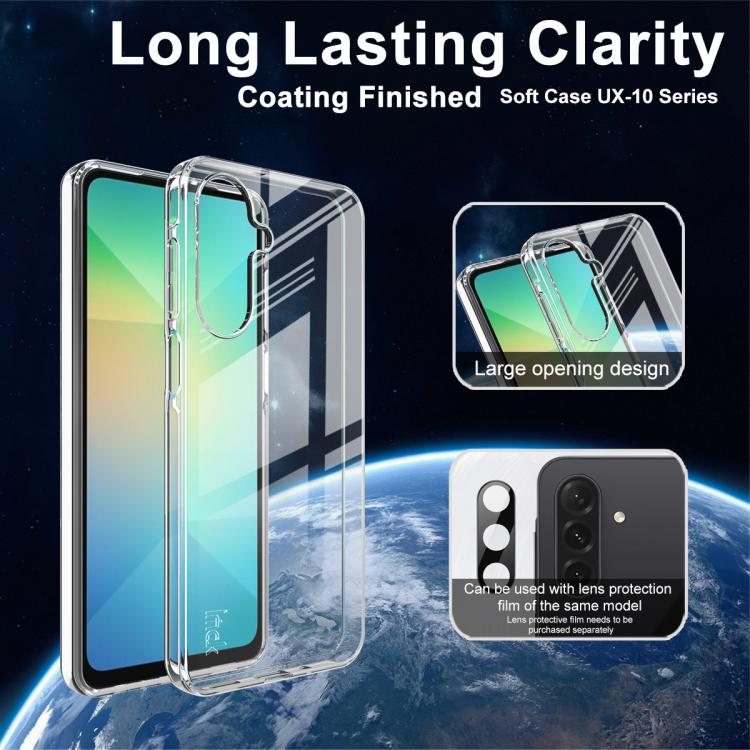 For Samsung Galaxy A17 5G imak UX-10 Series Transparent Shockproof TPU Phone Case - Transparent