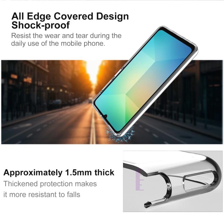 For Samsung Galaxy A17 5G imak UX-10 Series Transparent Shockproof TPU Phone Case - Transparent