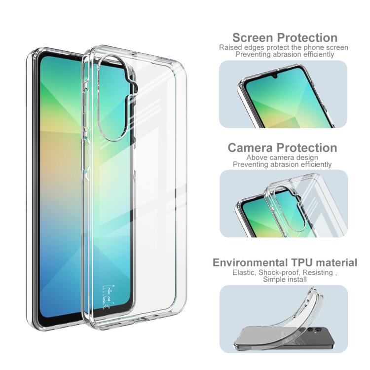For Samsung Galaxy A17 5G imak UX-10 Series Transparent Shockproof TPU Phone Case - Transparent