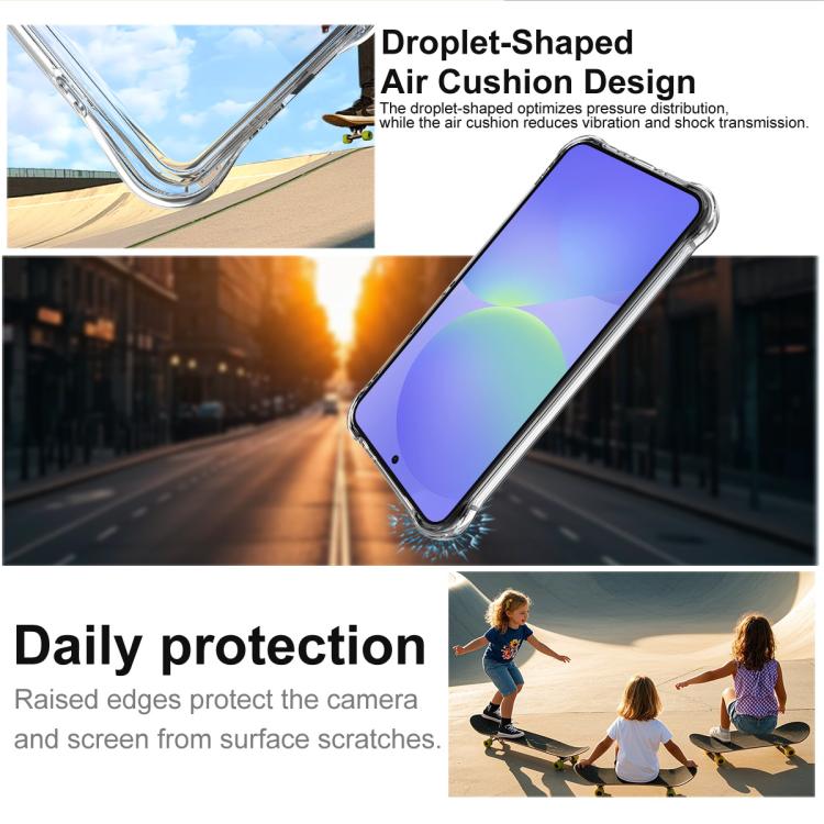 For Samsung Galaxy A57 5G imak UX-10 Series Transparent Shockproof TPU Phone Case - Transparent