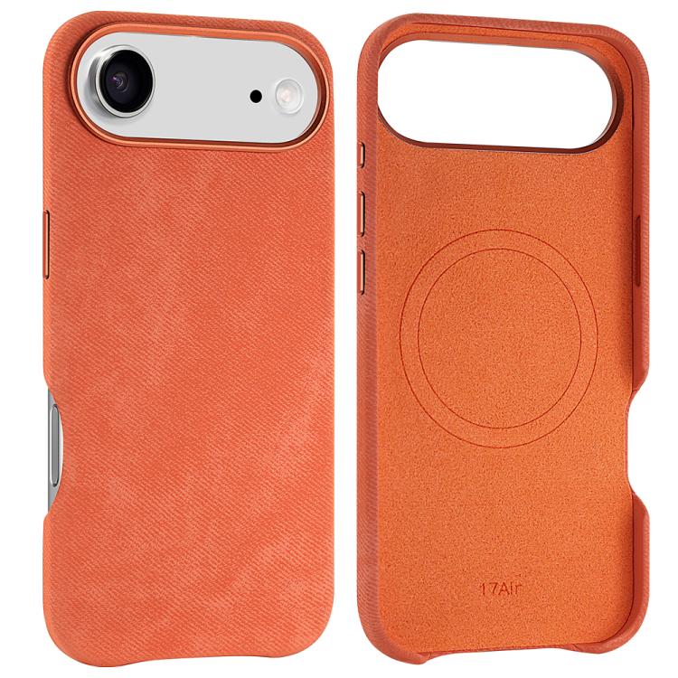 For iPhone Air VIETAO Retro Denim Texture PU Leather MagSafe Phone Case
