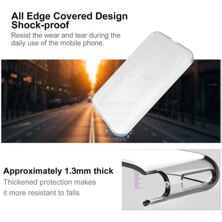 For iPhone Air MagSafe imak UX-10 Series Transparent Shockproof TPU Phone Case - Transparent