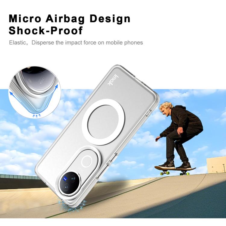 For vivo V50 / V50e IMAK Chocolate Series TPU + PET MagSafe Phone Case