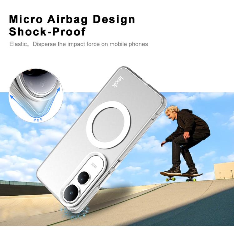 For vivo V50 Lite 5G IMAK Chocolate Series TPU + PET MagSafe Phone Case