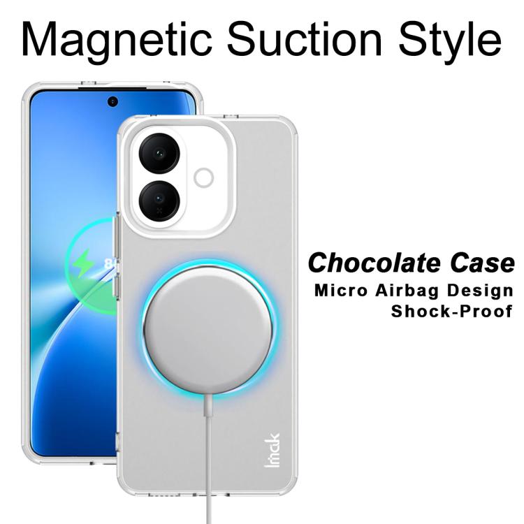 For vivo V60 Lite 4G/5G Global IMAK Chocolate Series TPU + PET MagSafe Phone Case