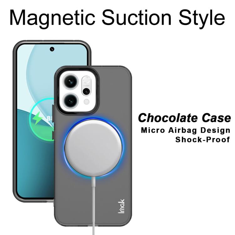 For OPPO Reno14 Pro Global IMAK Chocolate Series TPU + PET MagSafe Phone Case
