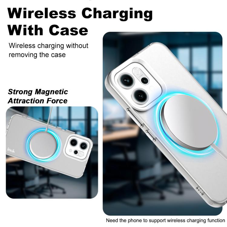 For OPPO Reno14 Pro Global IMAK Chocolate Series TPU + PET MagSafe Phone Case