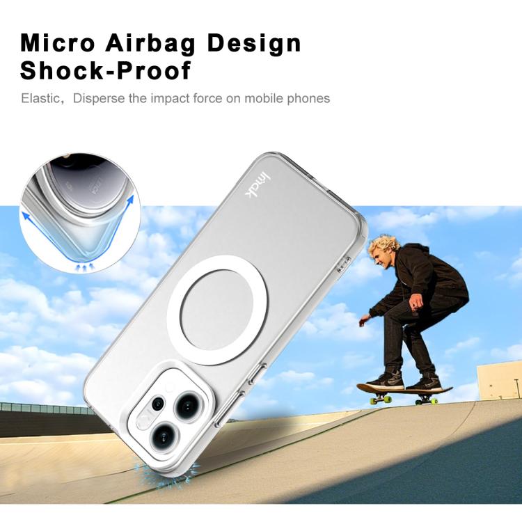 For OPPO Reno14 Global IMAK Chocolate Series TPU + PET MagSafe Phone Case