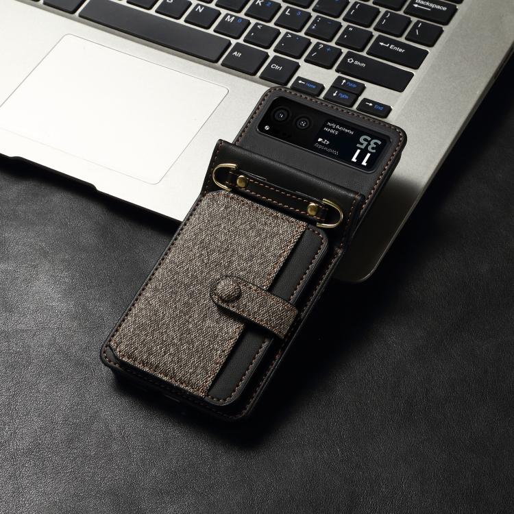 For Motorola Razr 40 Crossbody Color Matching Folding Phone Case
