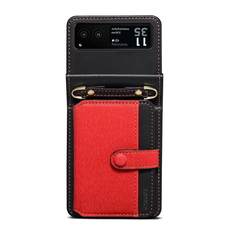 For Motorola Razr 40 Crossbody Color Matching Folding Phone Case