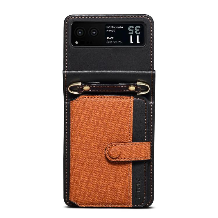 For Motorola Razr 40 Crossbody Color Matching Folding Phone Case